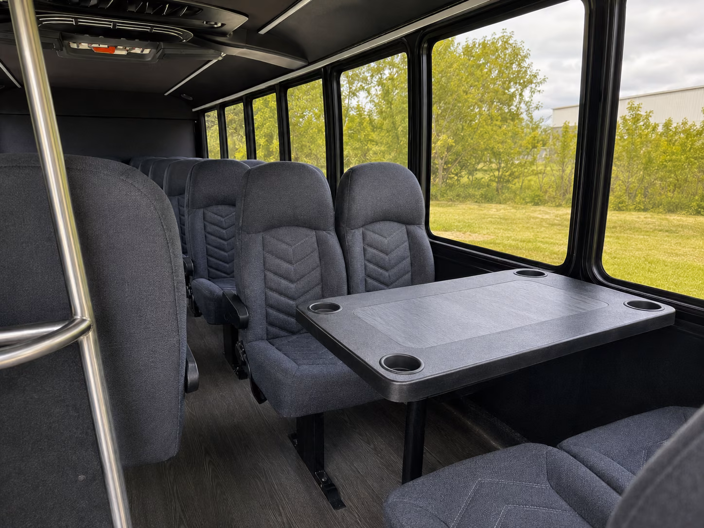 columbia 18 passenger minibus interior