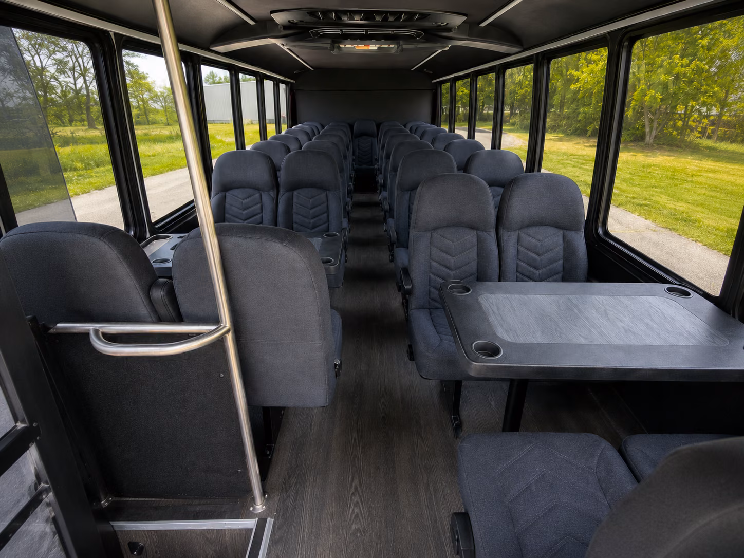 columbia 20 passenger minibus inside