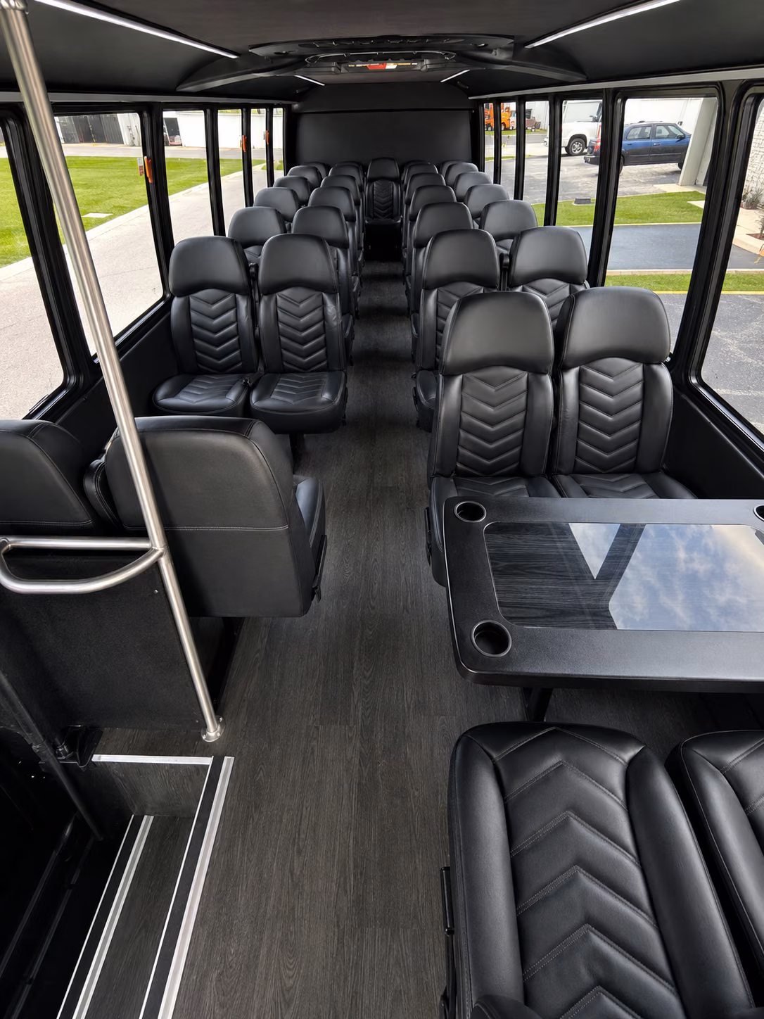 columbia 20 passenger minibus interior