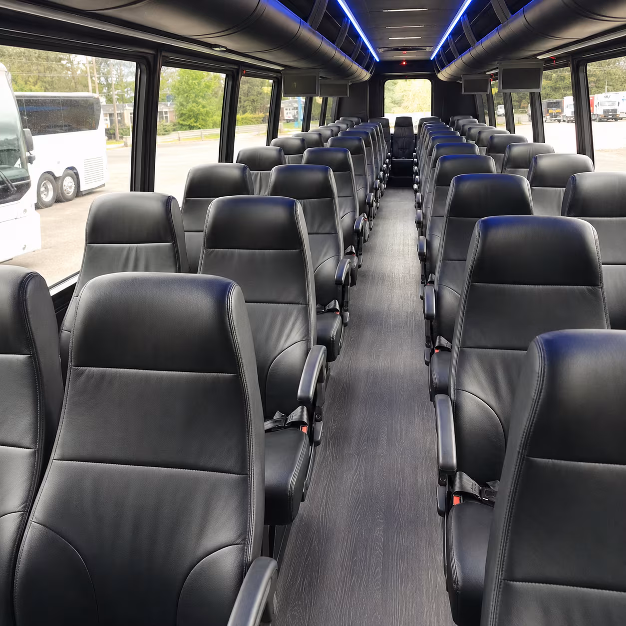 columbia 25 passenger minibus inside