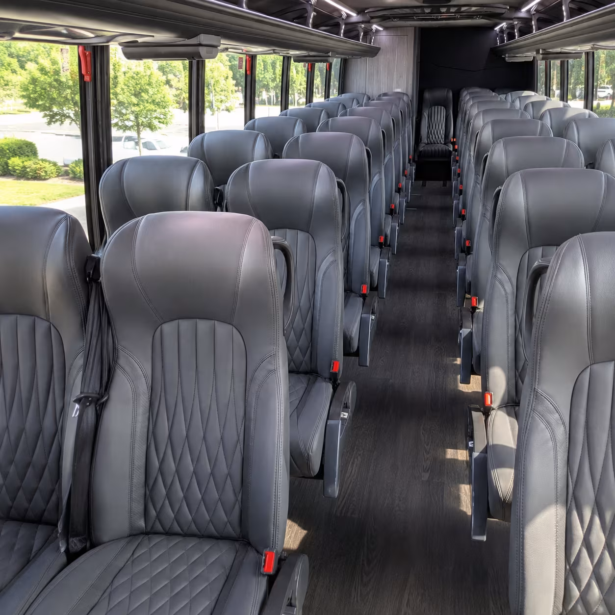 columbia 30 passenger minibus interior