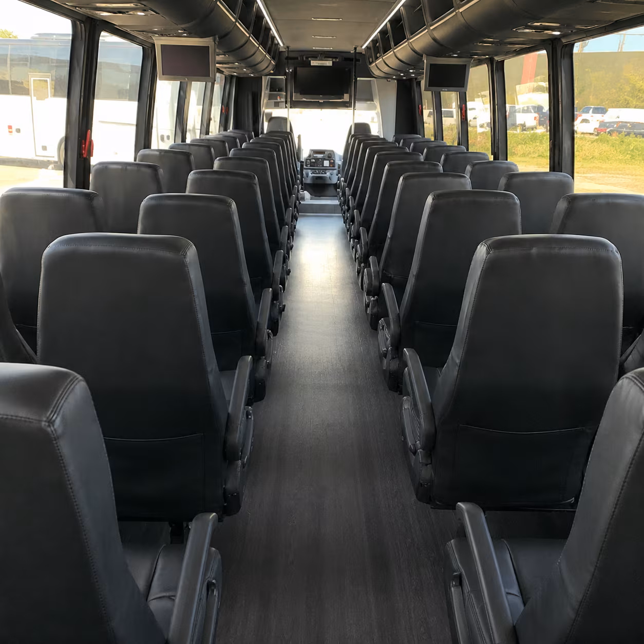 columbia 35 passenger minibus inside