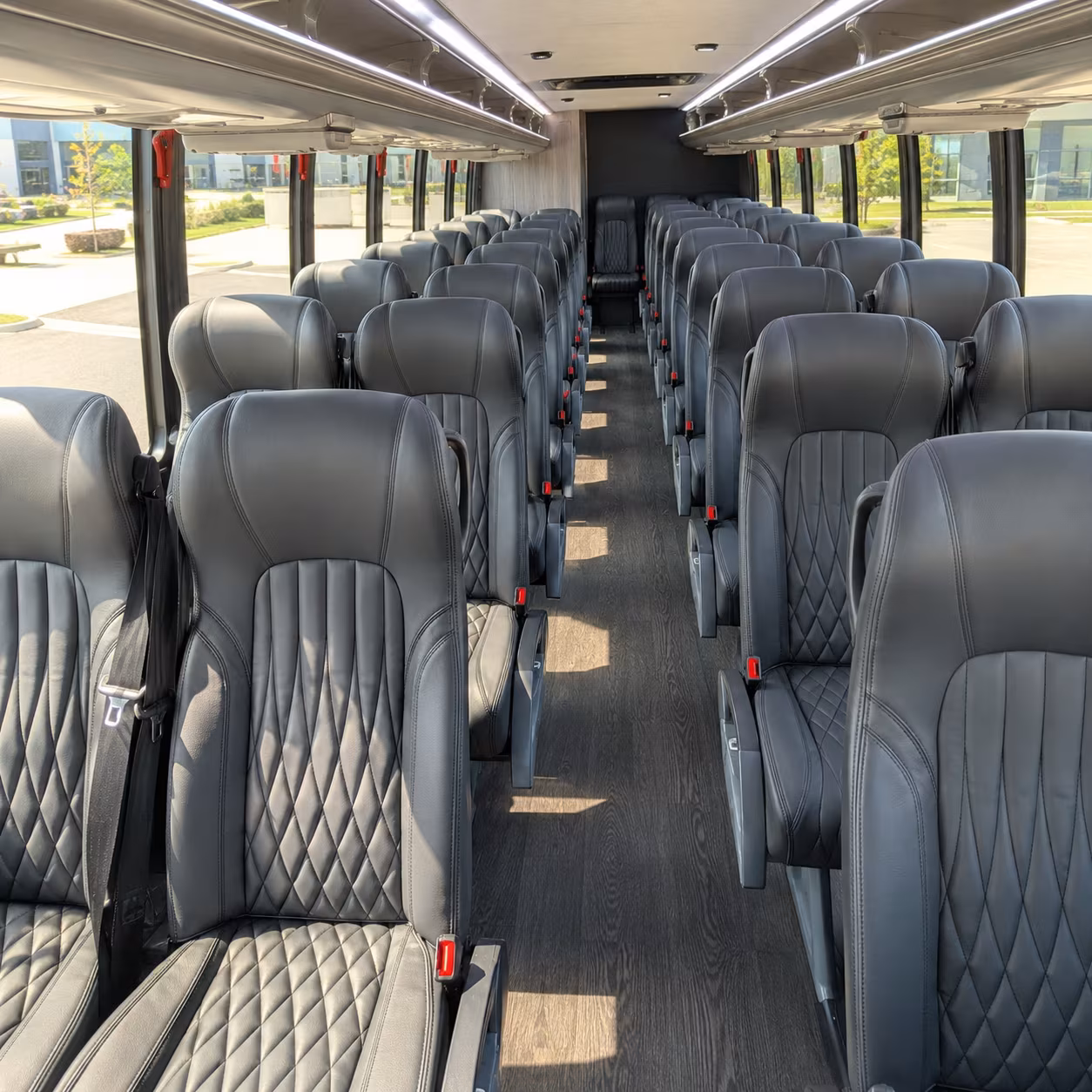 columbia 35 passenger minibus interior