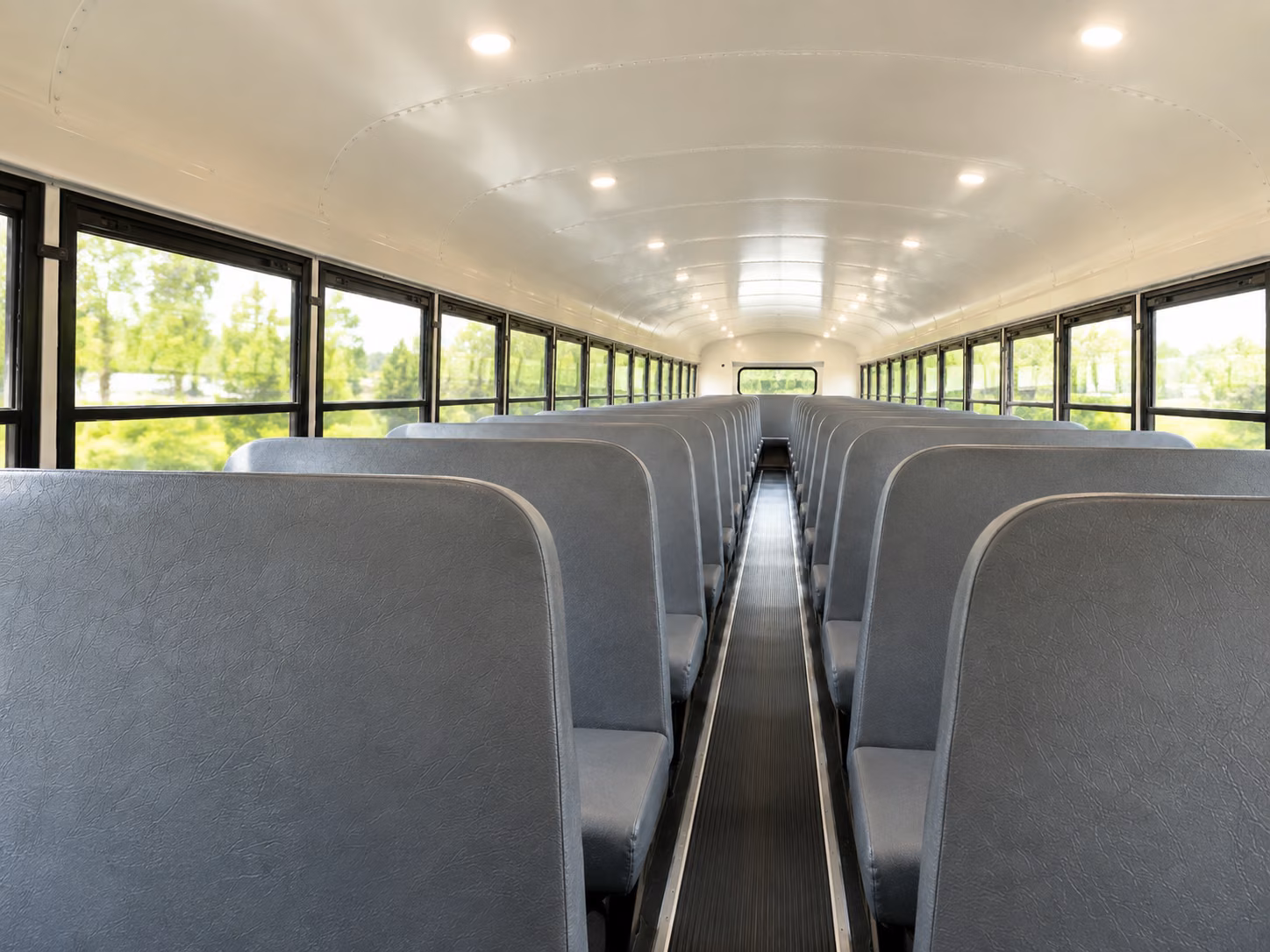 columbia school bus inside