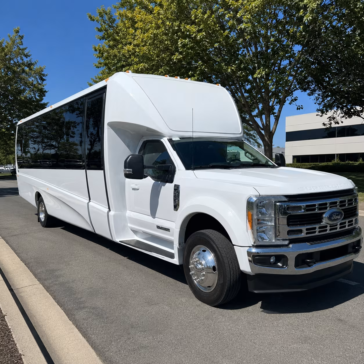 employee shuttle buses for columbia s major business districts